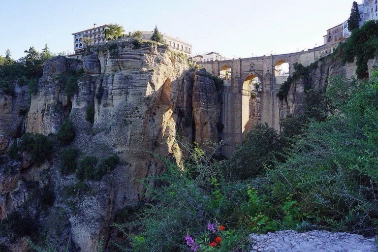 The bridge seen from the gorge, the way 19th-century travellers were told to look at it