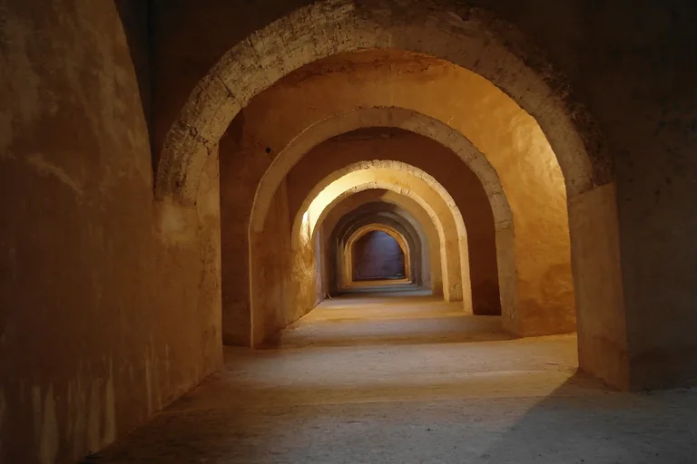 The repetitive underground vaults commonly called Qara Prison