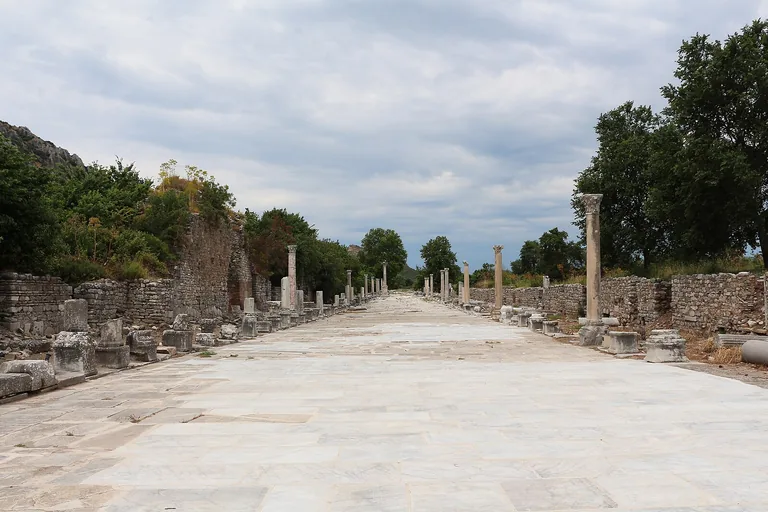 The marble axis of the Arcadiane, looking toward the former harbour