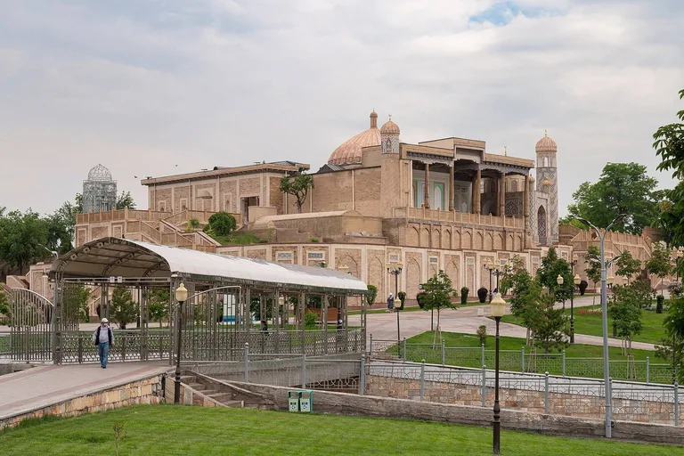 Hazrat Khizr Mosque on its hill spur