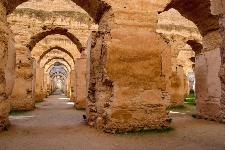 The arched granary complex adjoining Dar al-Ma