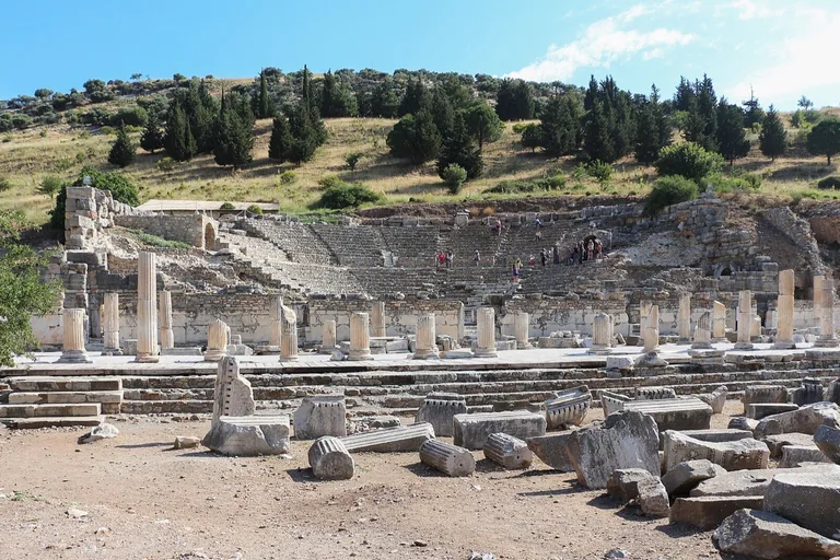 The Odeon (Bouleuterion) cavea from the agora side