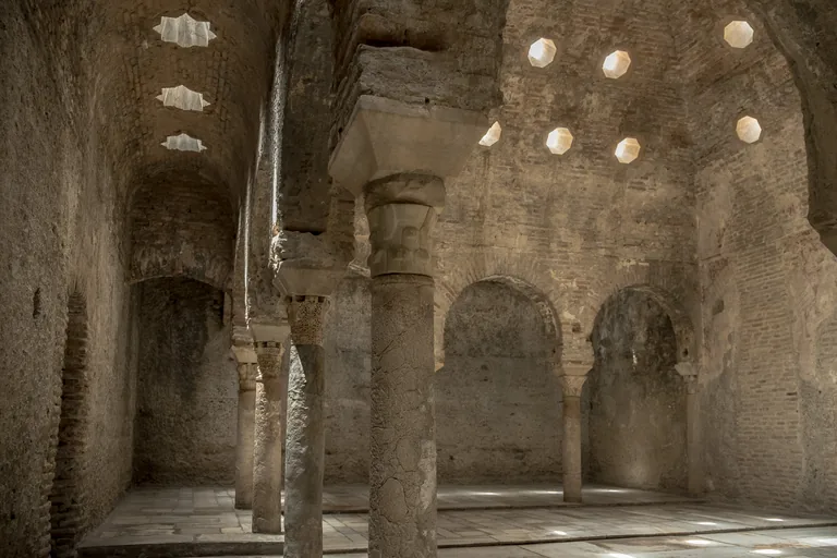 The warm room with its star and octagon skylights