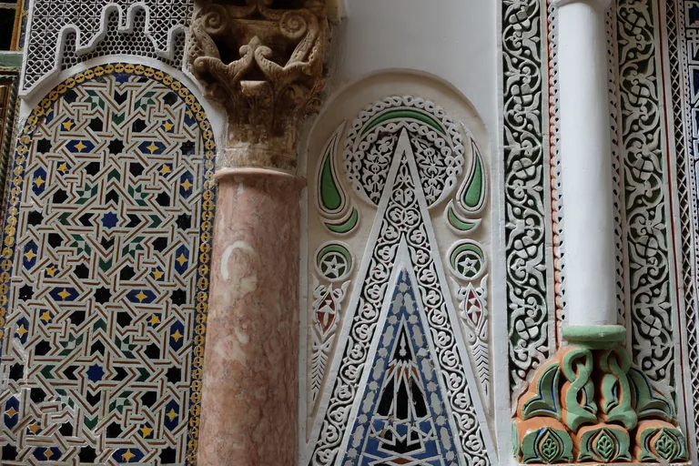 Decoration on the public southern façade of the zawiya
