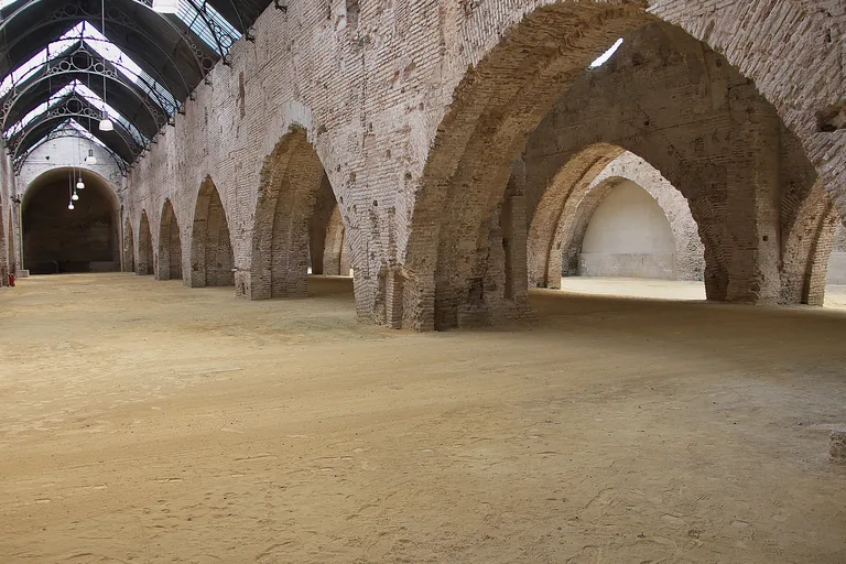 The restored brick naves of the royal shipyard