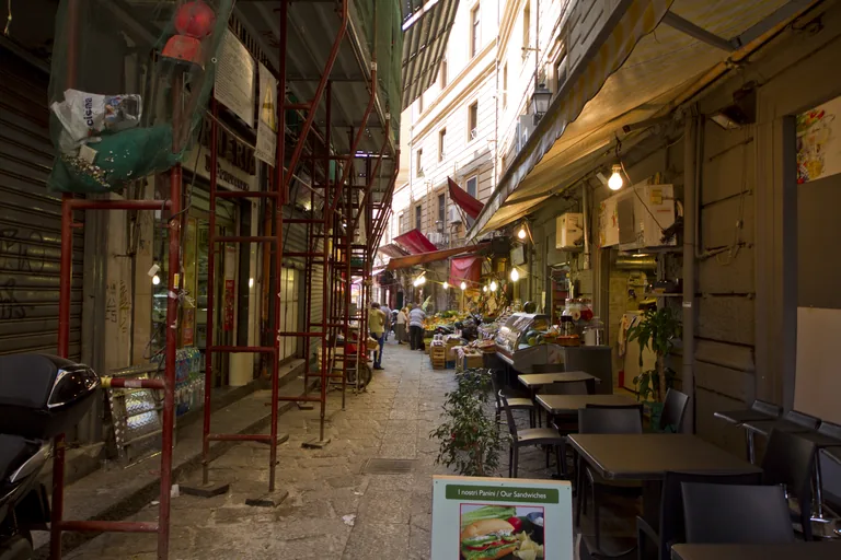 The lanes of the Vucciria