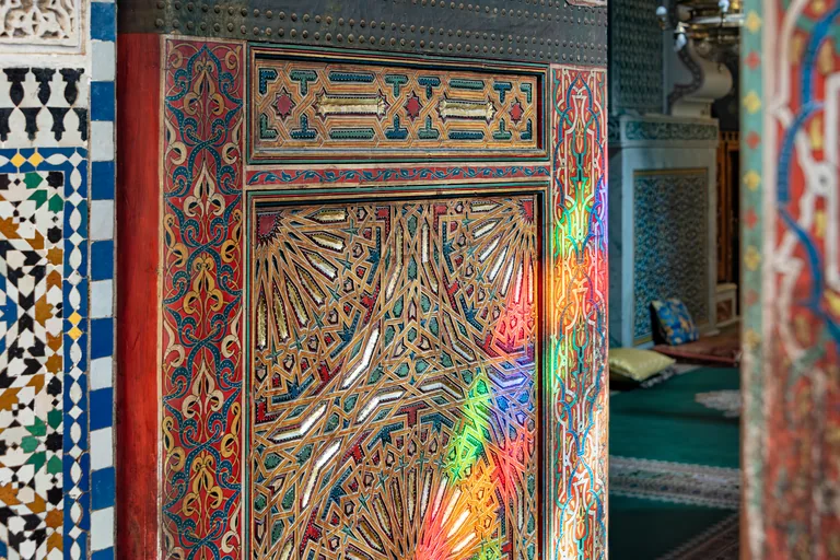 A decorated public threshold of Al-Qarawiyyin Mosque