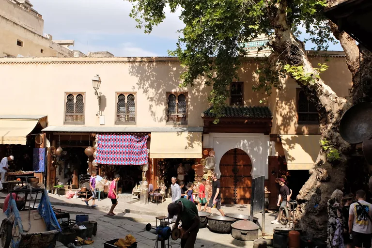 Coppersmiths' workshops around Place Seffarine