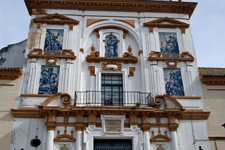 The church facade of the Hospital de la Caridad