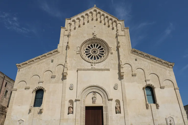 Matera Cathedral on the Civita ridge above the Sassi.
